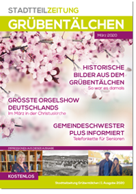 Lesen Sie die 1. Ausgabe der Stadtteilzeitung 2020 des Grübentälchens in Kaiserslautern