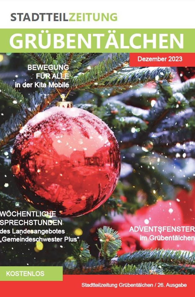 Titelbild der Stadteilzeitung für Dezember 2023